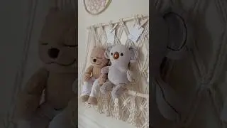 Macrame Wall Hanging Organizer for Toys, Books, Polaroid Photos #macramewallhanging