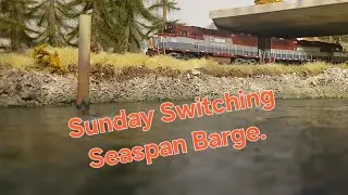 Loading the  Seaspan Rail  Barge