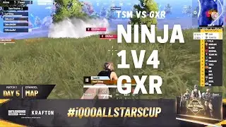 NINJA 1V4 against GXR | TSM FTX VS GXR | IQOO DAY 5 HIGHLIGHTS