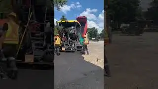 Parking lot #paving Timelapse #construction #shorts #asphalt