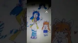 Support 12 years old art😐 #drawing #art #collab#orangeandblue