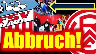 4K-Vlog Spielabbruch FSV Zwickau - Rot-Weiss Essen, 23.4 3. Liga Abstiegskrimi - Abbruch mit Folgen!