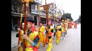 Vietnam countryside - Traditional boat racing festival in Vietnam (Đua thuyền rồng)