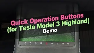 for Tesla Model 3 Highland Center Console Quick Buttons LED Lights Physical Commander Key