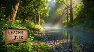 Sleep Deeply with Gentle River Sounds for Anxiety Relief and Full Night Relaxation | All Night