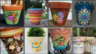 Beautiful Clay pot painting/Clay pot painting ideas/Clay pot painting Designs