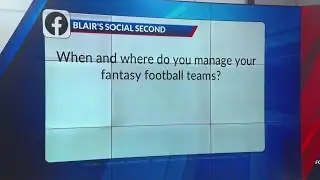 Blair's Social Second: When and where do you manage your fantasy football teams?