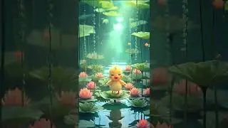 Magical Golden Duck  | Cute 3D Animation Shorts#3danimation #cuteanimals #goldenduck #duck #shorts