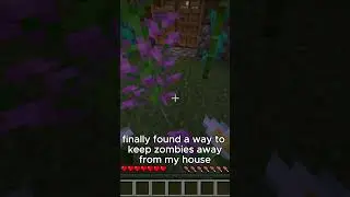 No zombie is gonna attack my house anymore 😂 #minecraft #plantsvszombies #gaming #memes #gamingmemes