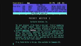C128: DigitalSuperpak 2 - Pocket Writer 2 and Pocket Planner 2