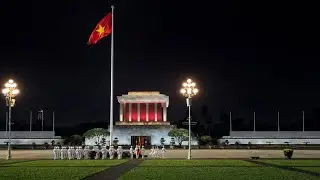 TrueWalks: Night Flag Lowering Ceremony at Ho Chi Minh Mausoleum | Hanoi, Vietnam