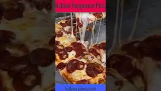 Sicilian Pepperoni Pizza from New York City! - how to cook a new york sicilian pizza #shorts