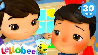 Sing The LELLOBEE Sick Song | LELLOBEE | Moonbug Nursery Rhymes | Biology Cartoons For Kids