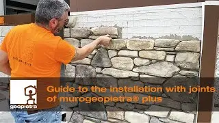 GEOPIETRA® - Installation with joints of murogeopietra® plus - Official video 🇬🇧