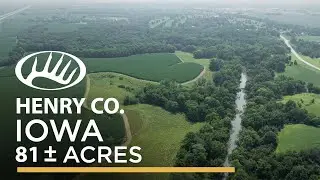 Income Producing Land with Big Creek Frontage Near Mt. Pleasant - Henry County, Iowa 81 Acres m/l