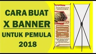 belajar coreldraw - cara buat x banner dengan coreldraw - untuk pemula - 2018 -Raden Desain Official