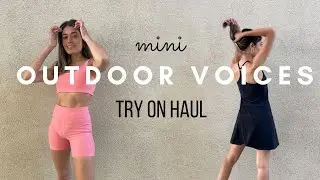 Outdoor Voices Try On - Exercise Dress Mini Haul & Review | Katarina Brunette