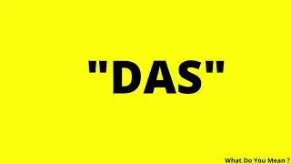 DAS Full Form || What is DAS ?