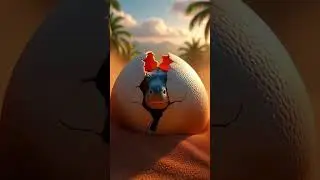 Realistic Dinosaur Hatching 🥚shorts#viral #fyp #satisfying #cinematic#lifefindsaway#wold of history