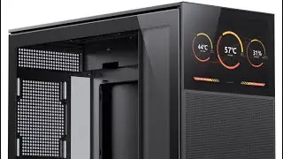 Корпус для ПК Jonsbo D31 Black Mesh с дисплеем, распаковка, серия игровых ПК