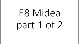 E8 error Midea air source heat pumps part 1 of 2