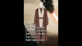 Star Wars Obi-Wan Kenobi Cosplay Costumes Jedi Master Robes Top Level
