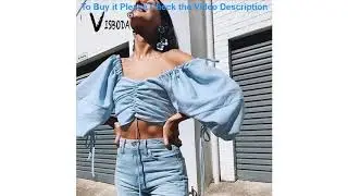 Latest Fashion Women Blue Blouse Long Lantern Sleeve Shirt Fashion 201