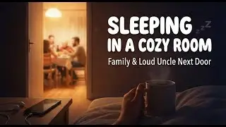 Cozy bedroom + rain ASMR your New Jersey family is in the next room & loud uncle never stops talking