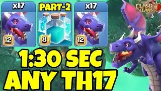 TH17 DRAGON Attack With CLONE | Best TH17 Attack Strategy With Dragon | Town Hall 17 DRAGON Attack