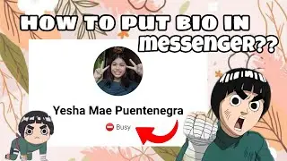 How to have a custom status on messenger? (Tagalog) by Yesha Puentenegra