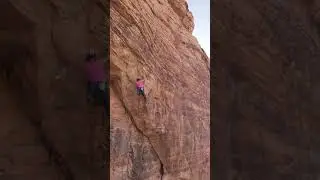 Sideshow (5.12b) at Circus Cliff, First Pullout, Red Rock