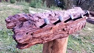 Railroad spike Coat Rack