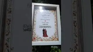 Nikah Customised frame||Best gift for wedding #nikahframe #viral #tutorial