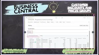 Customer Discount Group AND Customer Price Group in Business Central -Testing Video | PART-1 #d365bc