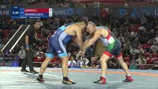1/8 FS - 88 kg: G. LAKATOS (HUN) v. B. BUYANDELGER (MGL)