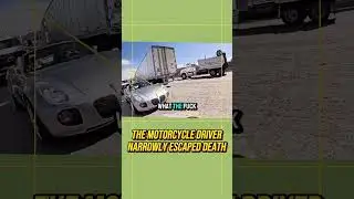 The Motorcycle Driver Narrowly Escaped Death
