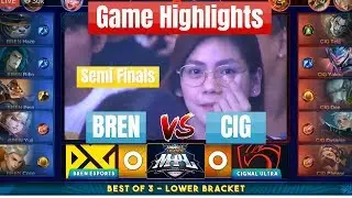 [Semis][Highlights] BREN Esports vs Cignal Ultra (BREN vs CIG) MPL-PH Season 3 Mobile Legends