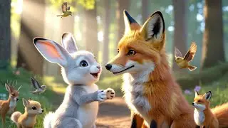 Fox & Rabbit | Moral Story in Hindi | #cuteanimal #story