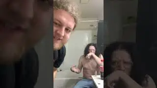 Hotboxing the bathroom vol 37 glo disposables and a raw cone ( Kevin had his kid yesterday)