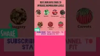 Natural iron rich foods to increase hemoglobin#healthy#fitness