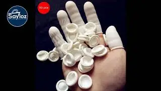 SET Durable Natural Latex Anti Static Finger Cots