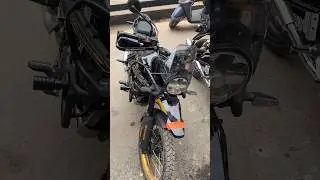 Crash guard and hand guard on Himalyan 450 #himalyan450 #bikemodify