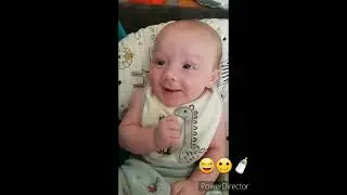 Look at this happy and candid baby 😊😍 #baby #funny #cute #smile #shorts