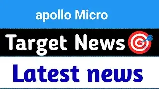 Apollo Micro Share 😱 Apollo Micro Share Target 🎯 Apollo Micro Share News 