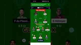 GUY vs SLK Dream11 Prediction Today|GUY vs SLK Dream11Team Today|GUY vs SLK Qualifier 1