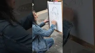 Dessin au feutre sur chevalet / felt pen drawing on easel | Abel | Session 2  #2 🖍️(5)