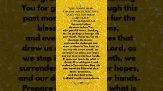 End of Month Thanksgiving Prayer | Blessings for the New Month #Jesuschrist #gospel #affirmations