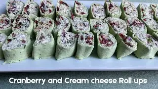 Cranberry and Cream cheese Roll ups
