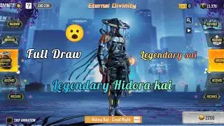 ETERNAL DIVINITY FULL LUCKY DRAW 🤯|| LEGENDARY HIDORA KAI - CRUEL NIGHT|| LEGENDARY SAI || CODM