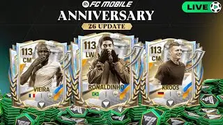 🔴LIVE- FC Mobile 26 Tournament Announcement 🔥| 25K Gems Pack Opening| #fcmobile #shortfeed #live